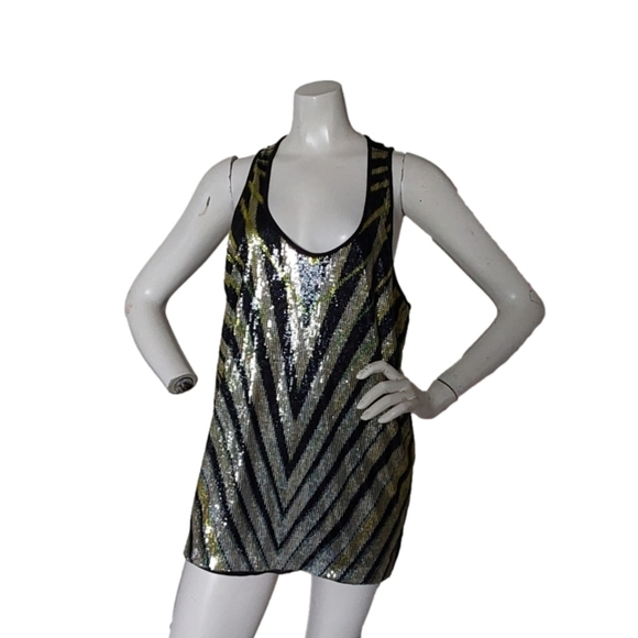 ROBERTO CAVALLI NIGHT OUT TANK TOP SIZE LARGE - Picture 2 of 5